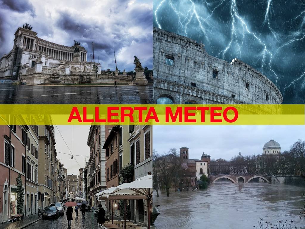 allerta-meteo-roma,-l'allarme-della-protezione-civile-per-il-weekend
