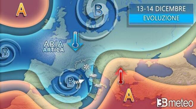 meteo-lunedi:-nuova-perturbazione-sull'italia,-con-neve-anche-in-pianura.-i-dettagli
