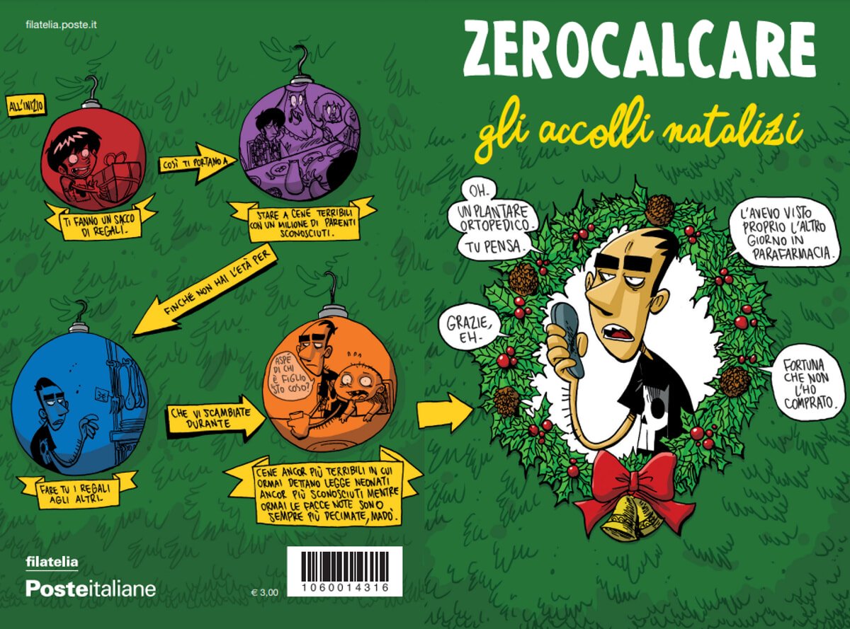 poste-italiane:-frosinone,-il-biglietto-di-auguri-disegnato-da-zerocalcare-in-cinque-uffici-postali-della-provincia