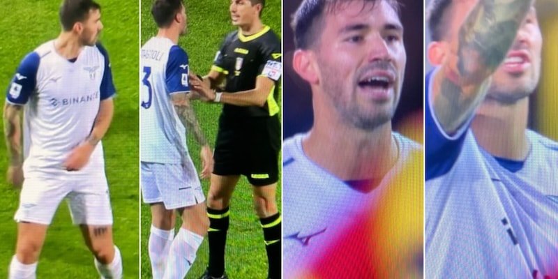 scintille-durante-lecce-lazio,-romagnoli-furioso-per-una-rimessa-laterale.-cosa-e-successo