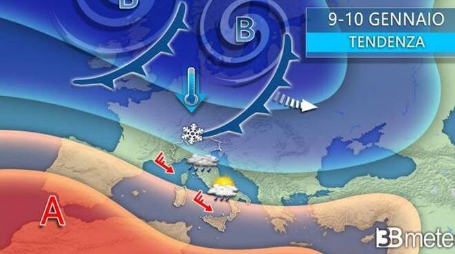 meteo-lunedi:-cambia-tutto,-tornano-piogge-e-neve-sull'italia.-i-dettagli