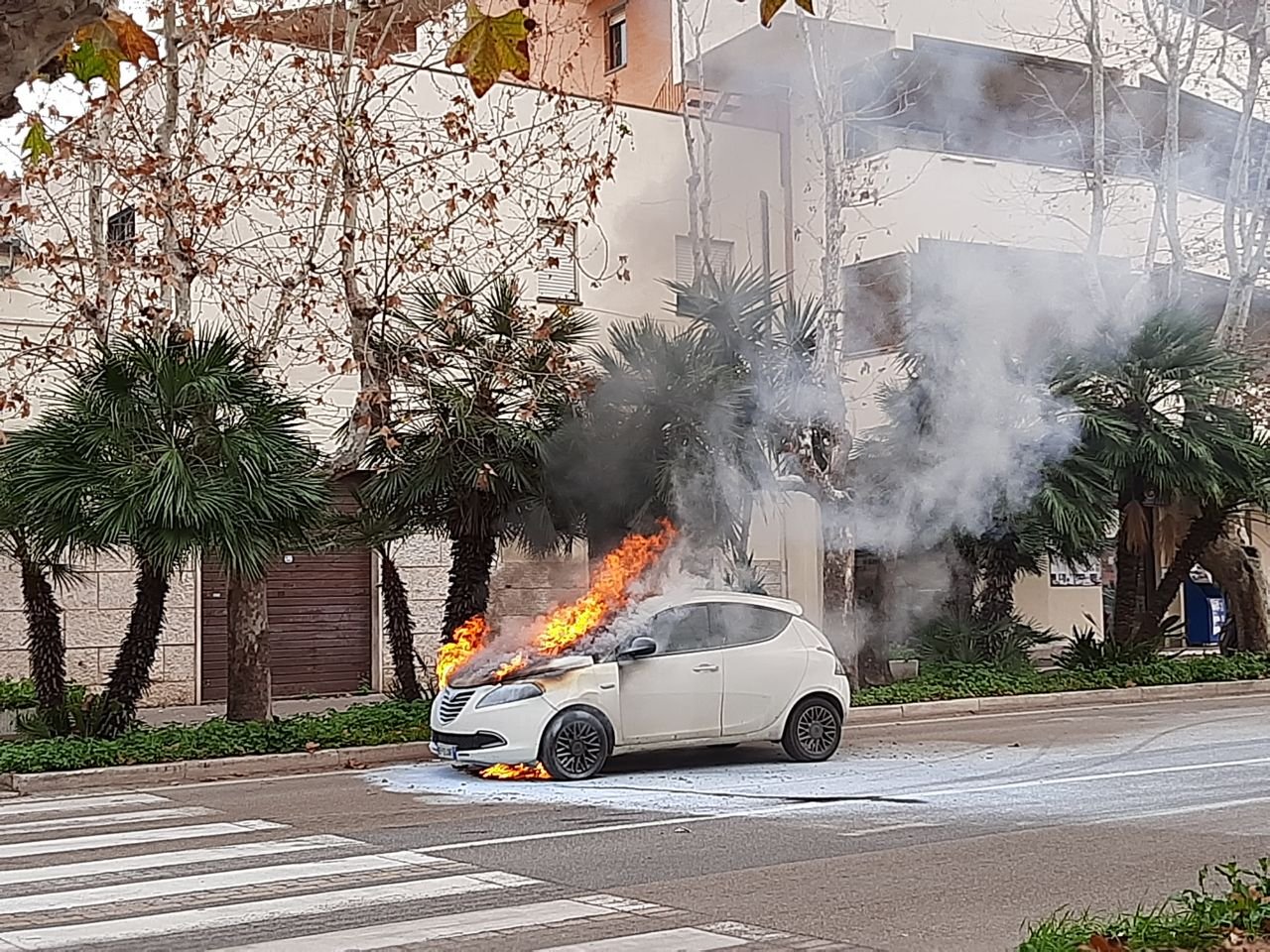 auto-in-fiamme-a-viale-baccelli