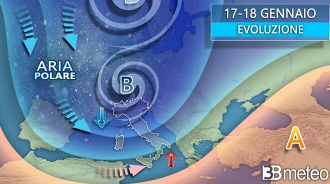 meteo-martedi:-maltempo-invernale-sull'italia-con-neve-anche-in-pianura.-ecco-dove