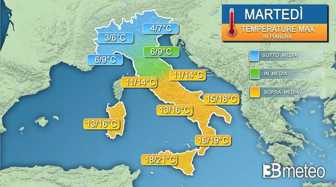 meteo-martedi:-imminente-calo-termico-a-partire-dal-nord,-ecco-i-valori-attesi-nei-prossimi-giorni