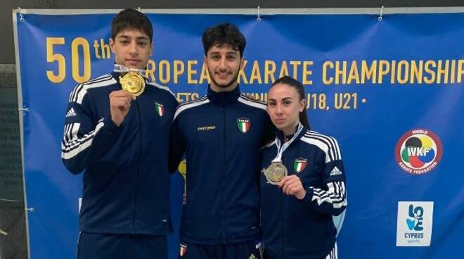fiamme-gialle,-agli-europei-giovanili-di-karate-e-sogno:-avanzini-e-ferrarini-sul-podio