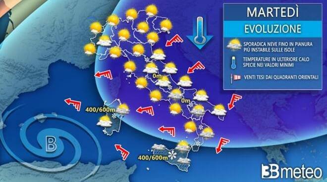 meteo-martedi:-fase-molto-instabile-sull'italia,-con-freddo-e-neve.-i-dettagli