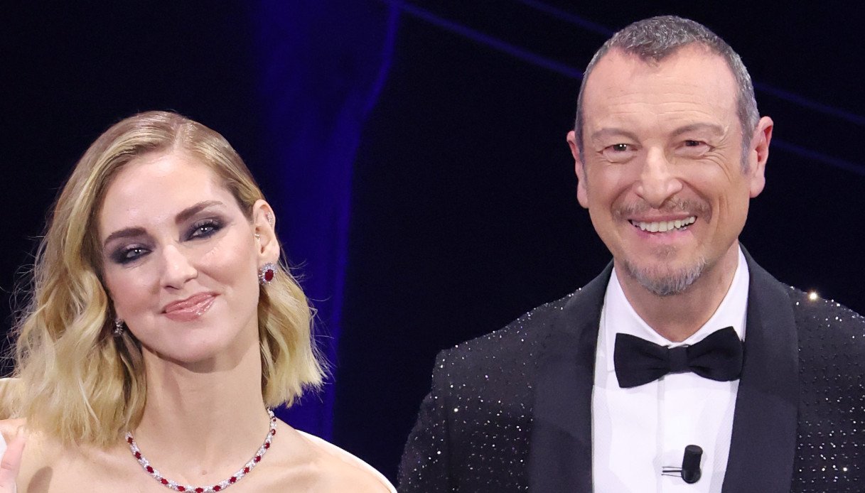 sanremo-2023,-chiara-ferragni-debutta-con-un-messaggio.-amadeus-impeccabile