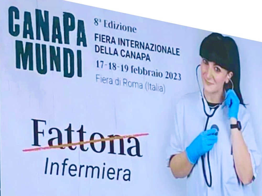 l'infermiera-“fattona”-immortalata-sui-manifesti-del-canapa-mundi-offende-la-dignita-della-professione.
