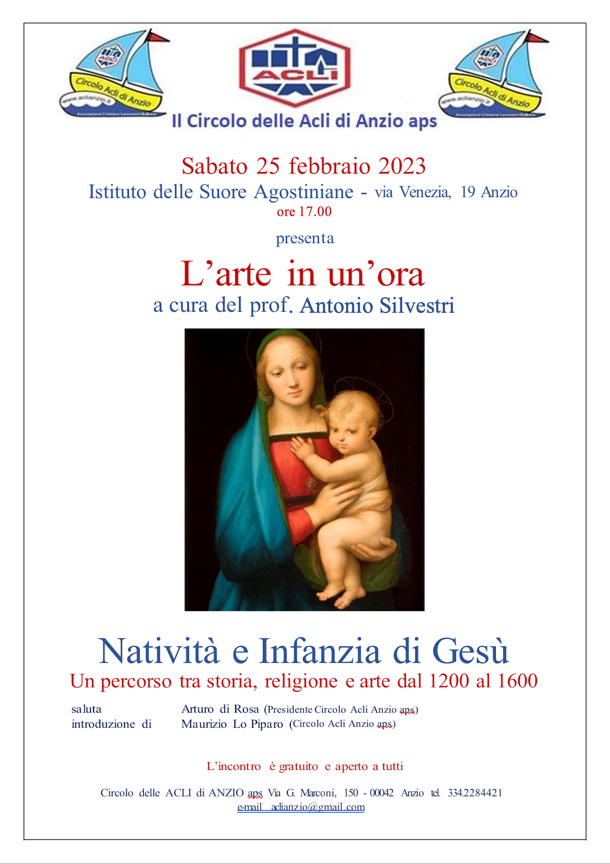 “l’arte-in-un’ora” sabato-25-febbraio-alle-17-in-via-venezia-ad-anzio