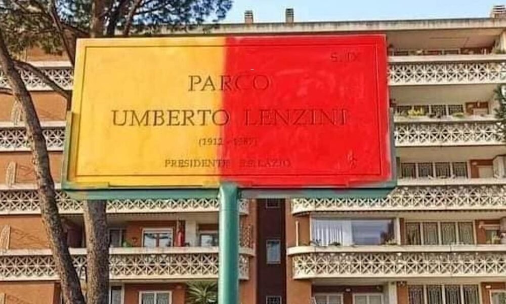 lazio,-vandali-romanisti-imbrattano-la-targa-a-umberto-lenzini.-onorato:-”offesa-grave,-non-e-tifo-sano”