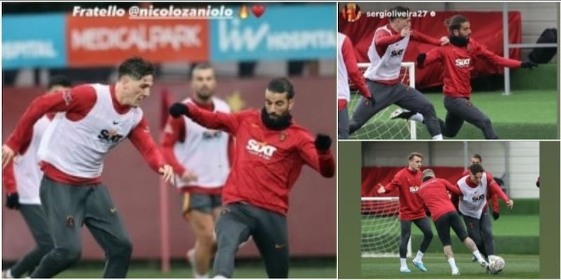 zaniolo-e-sergio-oliveira,-reunion-al-galatasaray:-giochi-e-scherzi-in-allenamento