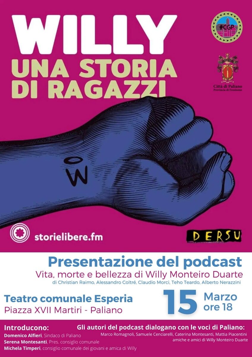 paliano,-ecco-il-podcast-“willy,-una-storia-di-ragazzi-–-vita,-morte,-bellezza-di-willy-monteiro-duarte”
